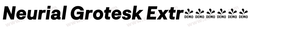 Neurial Grotesk Extr字体转换